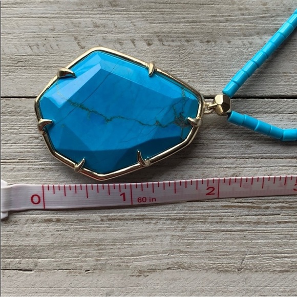 Kendra Scott Beatrix Aqua Blue Howlite Pendant Necklace New with tags! - Picture 7 of 12